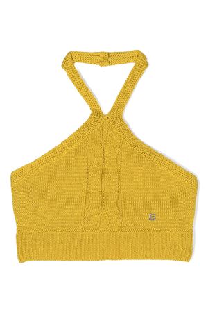 yellow cotton top ERMANNO SCERVINO KIDS | SFMA013CFL0092000